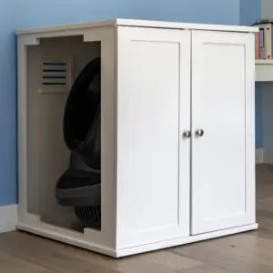 Refined Self Cleaning Litter Box - White